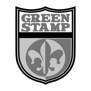 Green Stamp Logo Black and White