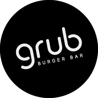 Grub Burger Bar Logo Black and White