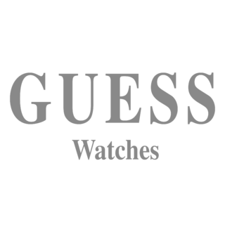 Guess Watches Logo Black and White