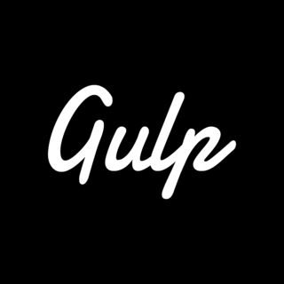 Gulp Logo Black and White