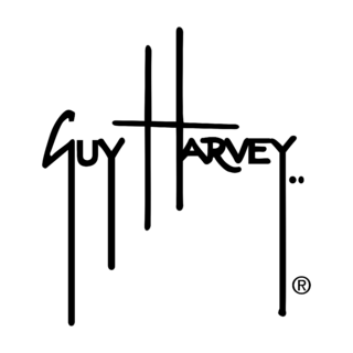 Guy Harvey Logo Black and White