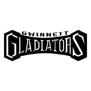 Gwinnett Gladiators Logo Black and White (1)