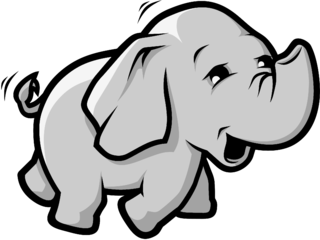 Hadoop Logo Black and White