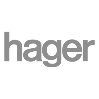 Hager Logo Black and White