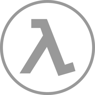 Half Life Logo Black and White
