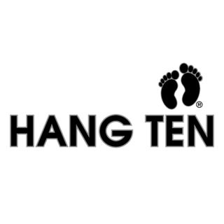Hang Ten Logo Black and White
