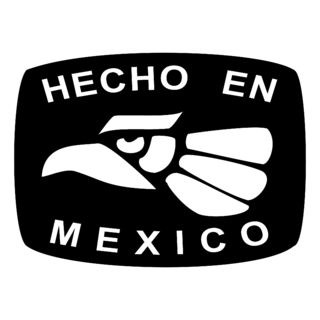Hecho en Mexico Logo Black and White