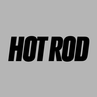 Hot Rod Logo Black and White
