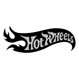Hot Wheels Logo Black and White (2)