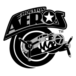 Houston Aeros Logo Black and White