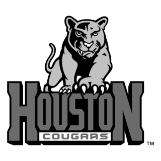 Houston Cougars Logo Black and White