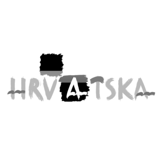 Hrvatska Logo Black and White