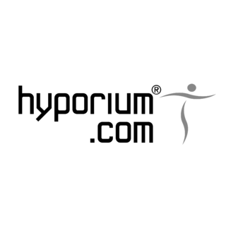 Hyporium com Logo Black and White