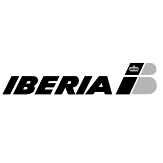 Iberia Airlines Logo Black and White