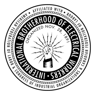 International Brotherhood Of Electrical Workers Logo Black and White