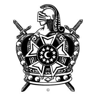 International Supreme Council Order Of De Molay Logo Black and White