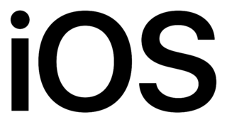 iOS Logo Black and White