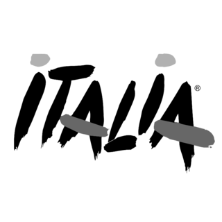 Italia Logo Black and White