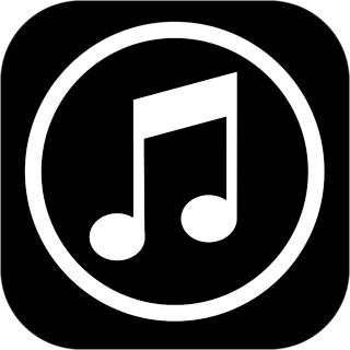 iTunes Logo Black and White