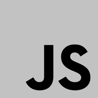 JavaScript Logo Black and White