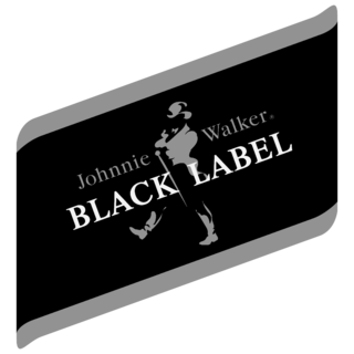 Johnnie Walker Black Label Logo Black and White