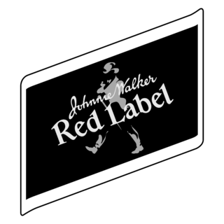Johnnie Walker Red Label Logo Black and White