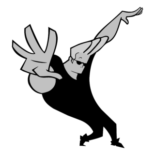 Johnny Bravo Logo Black and White