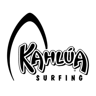 Kahlua Surfing Logo Black and White