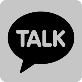 KakaoTalk Logo Black and White