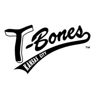 Kansas City T Bones Logo Black and White