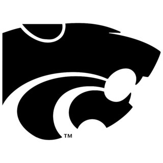 Kansas State Wildcats Logo Black and White