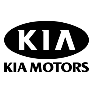 Kia Motors Logo Black and White (2)