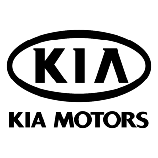 Kia Motors Logo Black and White