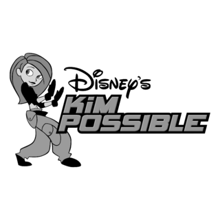 Kim Possible Logo Black and White