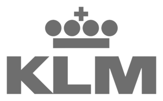 KLM Logo Black and White