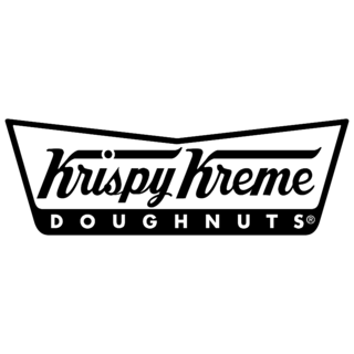 Krispy Kreme Doughnuts Logo Black and White