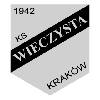 KS Wieczysta Krakow Logo Black and White