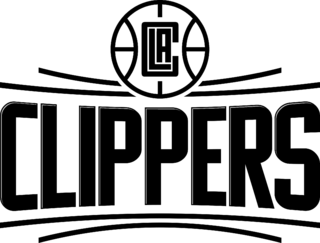 LA Clippers Logo Black and White