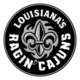 La Lafayette Ragin Cajuns Logo Black and White