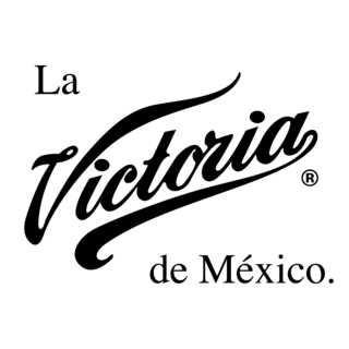 La Victoria de Mexico Logo Black and White