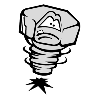 Lansing Lugnuts Logo Black and White