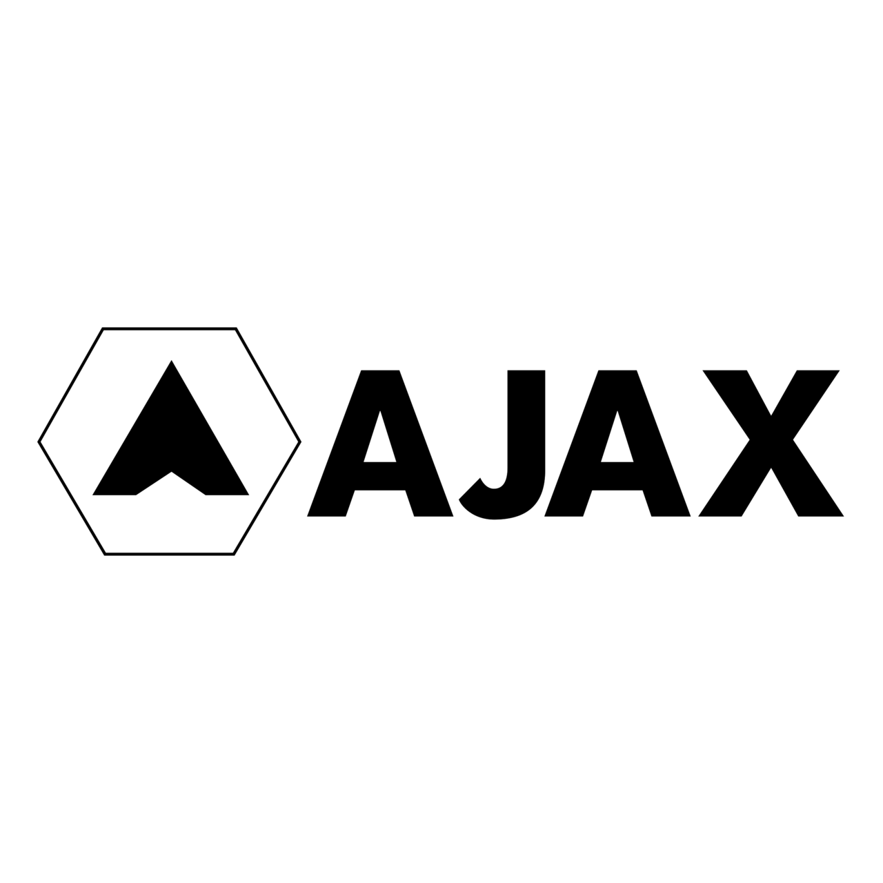 Ajax Logo Black and White (1) Brands Logos