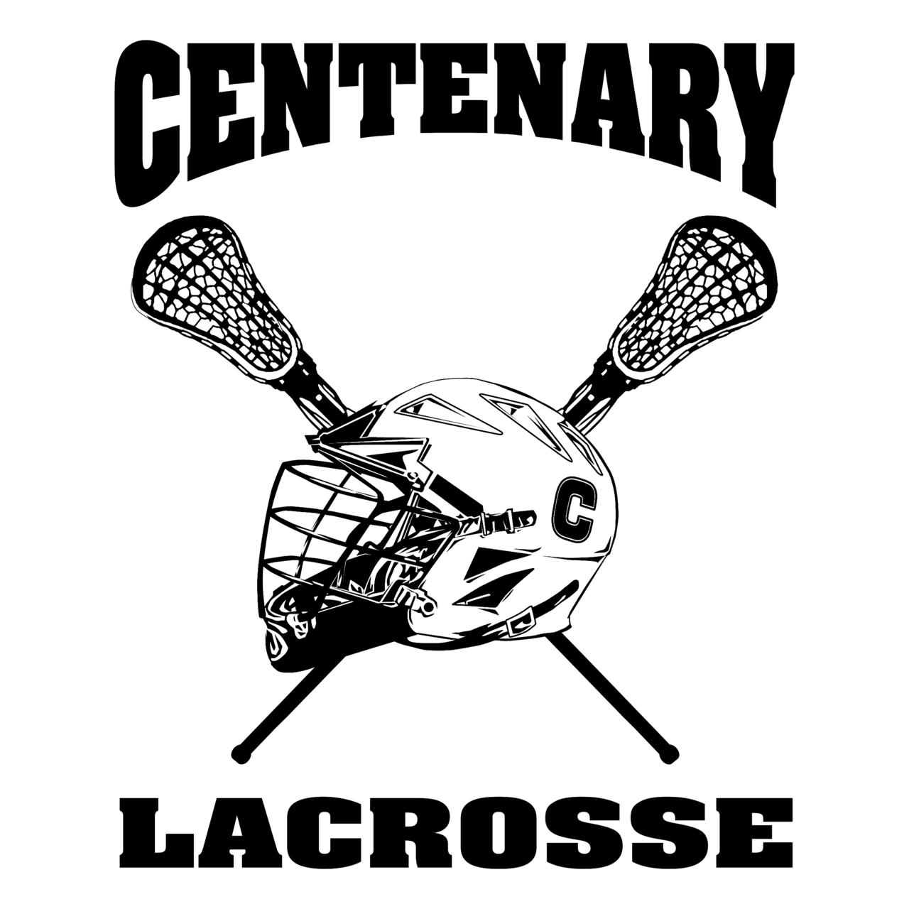 Centenary Lacrosse Logo Black and White Brands Logos