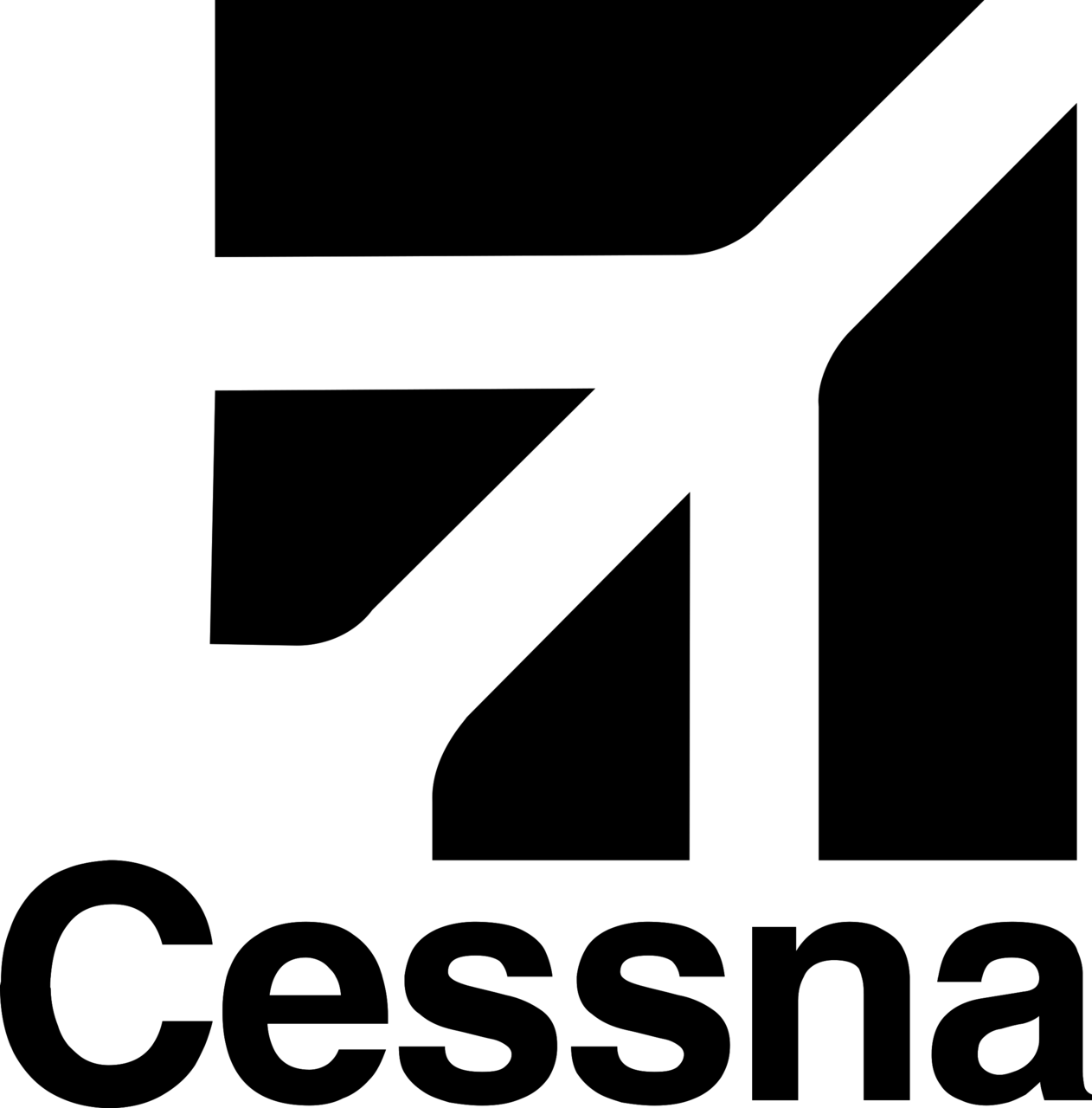 Cessna Logo Black and White (1) – Brands Logos, image size:1262x1280