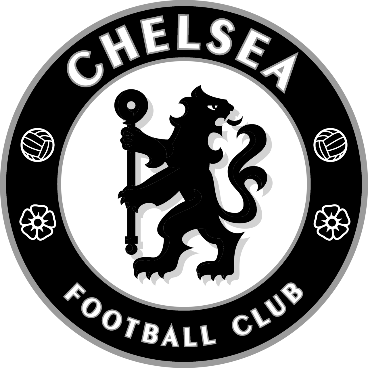 Chelsea FC Logo Black And White Brands Logos
