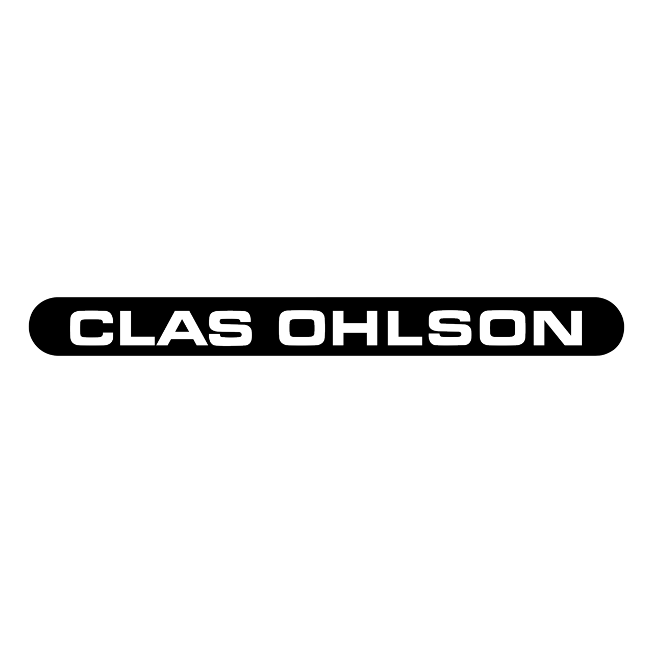 Clas Ohlson Logo Black and White Brands Logos