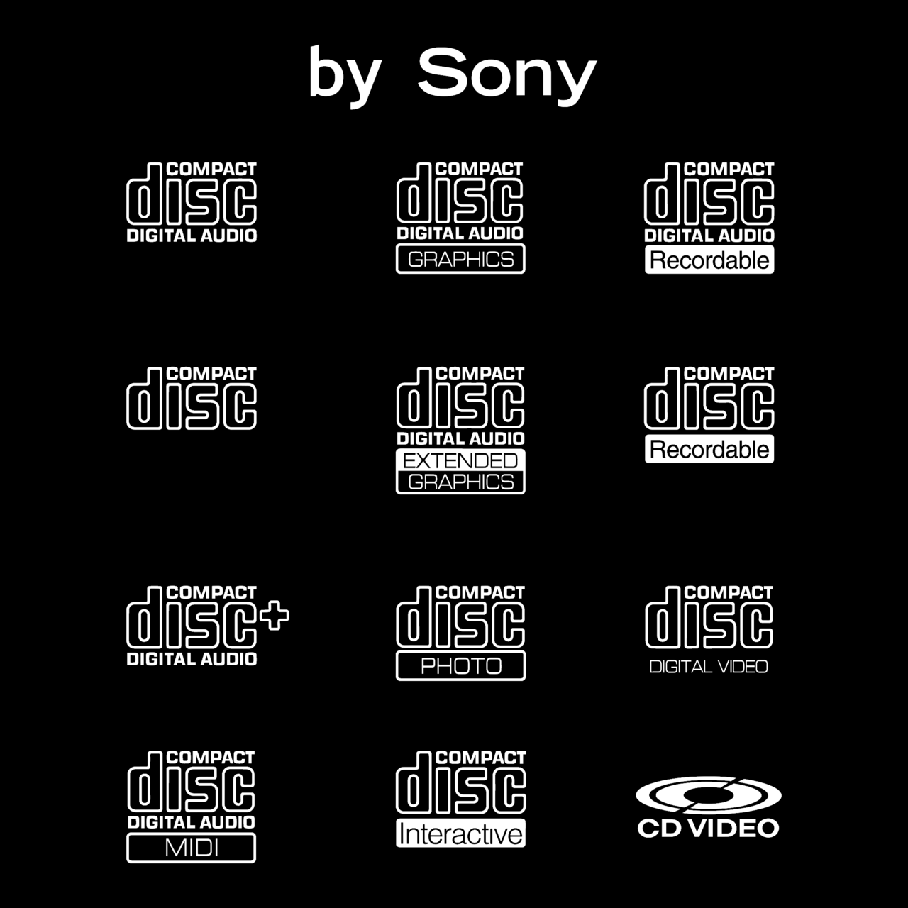 Compact Disc Logo Black and White – Brands Logos