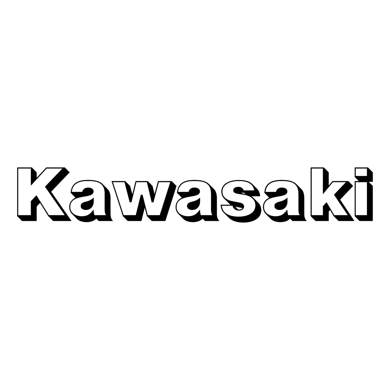 Kawasaki Logo Black White (2) – Brands Logos