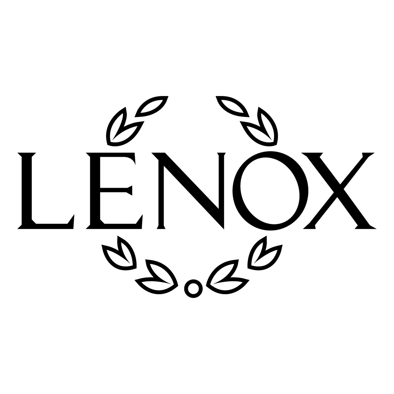 Lenox Logo Black and White Brands Logos