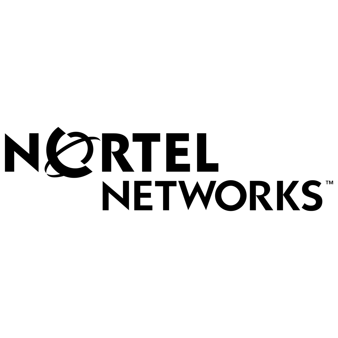 Nortel Networks Logo Black and White Brands Logos